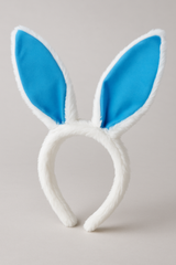 Easter Caribbean Blue Bunny Ears Headband