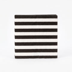 Printed Luncheon Napkins - 6.75 in. x 6.75 in. - Special 30 Count Black