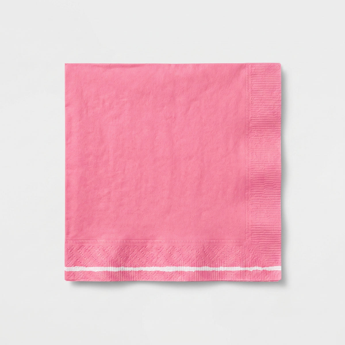 Dark Pink 2-Ply Luncheon Napkins - 6.7 In. x 6.7 In. - 30 Count