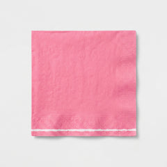Dark Pink 2-Ply Luncheon Napkins - 6.7 In. x 6.7 In. - 30 Count
