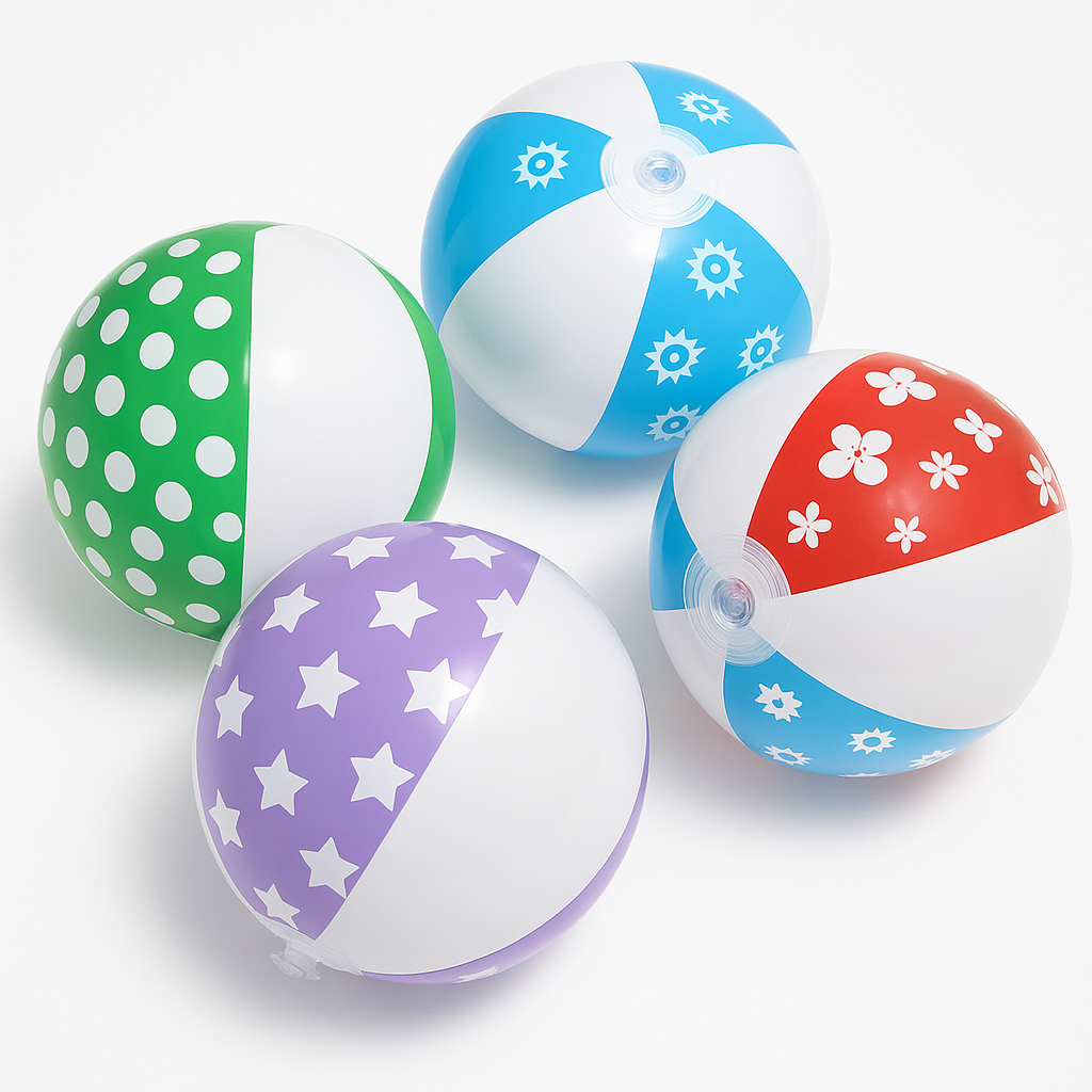 Mini Inflatable Beach Ball Value Pack ‚Äì 24 Count, Multicolor