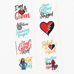 Disney Descendants 4 Temporary Tattoos - Pack of 8