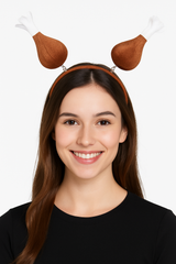 Turkey Leg Head Bopper Headband - Fun Thanksgiving Wearable