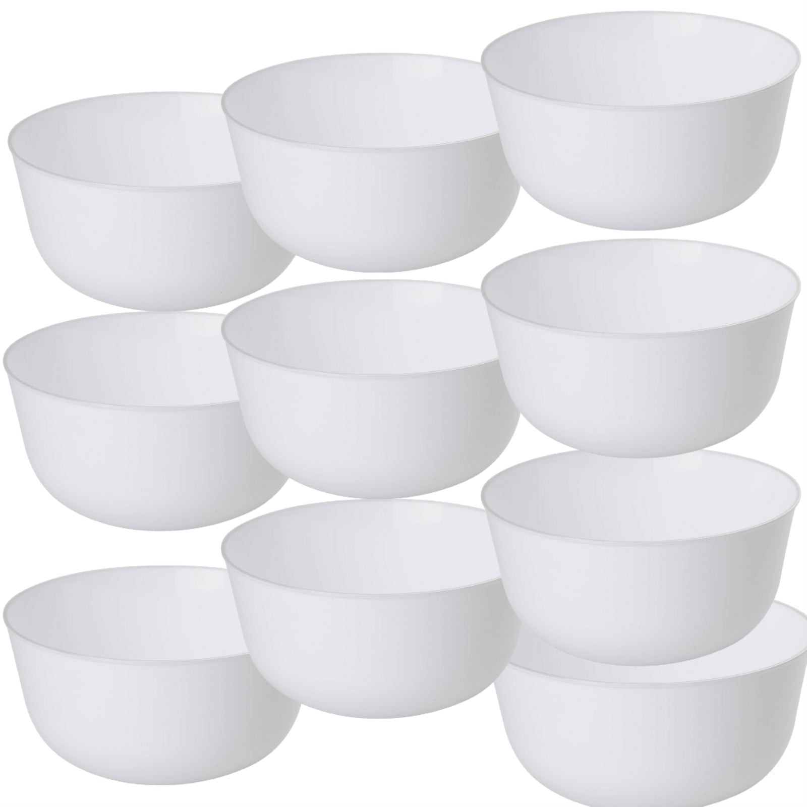 Clear With Gold Rim Plastic Bowls | 120 Count