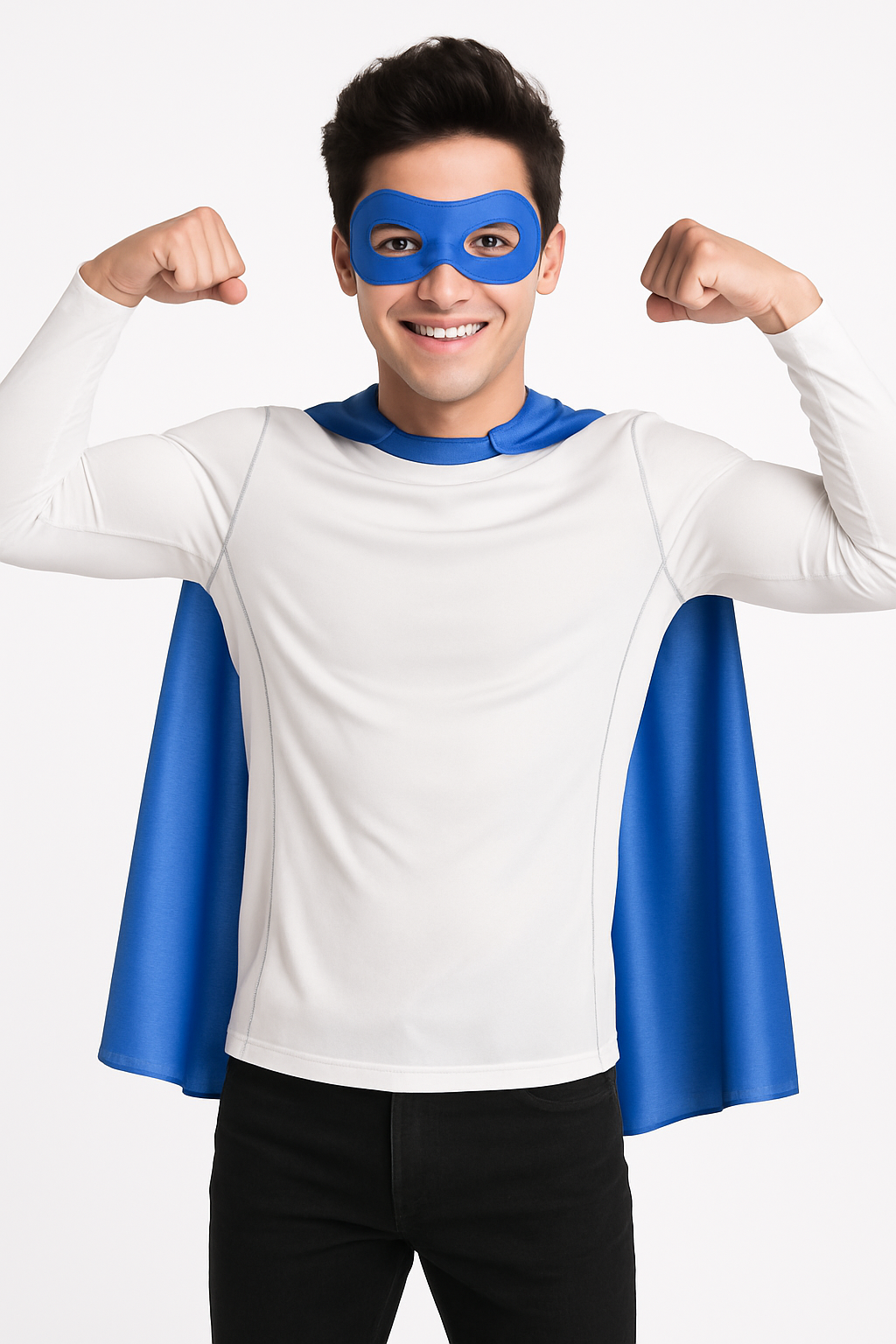Royal Blue Superhero Cape Costume Accessory