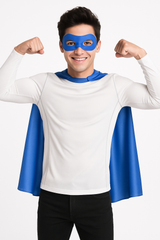 Royal Blue Superhero Cape Costume Accessory