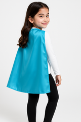 Light Blue Superhero Cape Costume Accessory