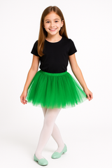 Festive Green Child's Tutu - Shimmering Costume Accessory