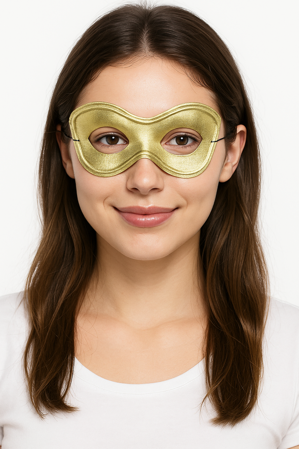 Gold Superhero Domino Mask - Perfect for Costume and Team Spirit