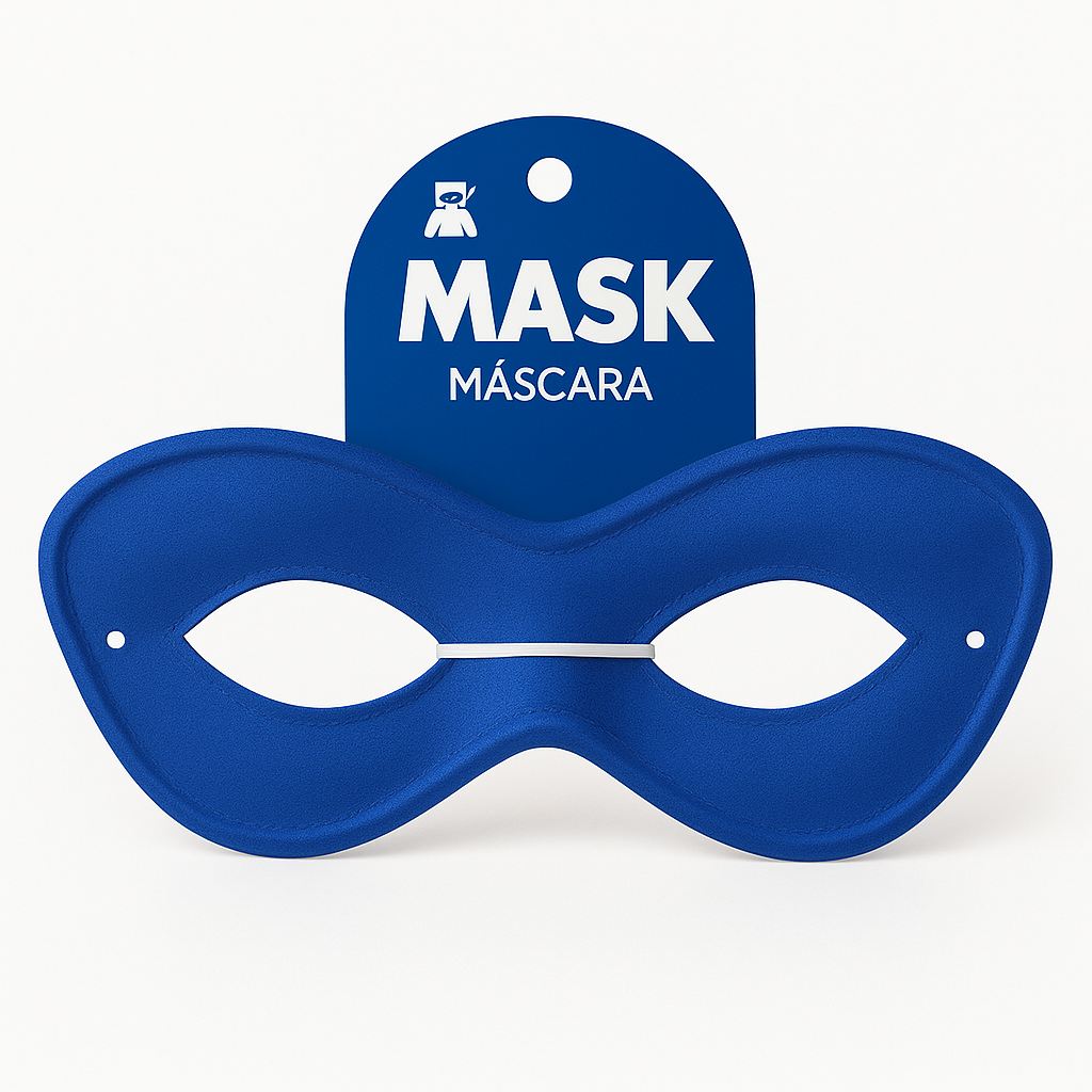 Royal Blue Superhero Domino Mask