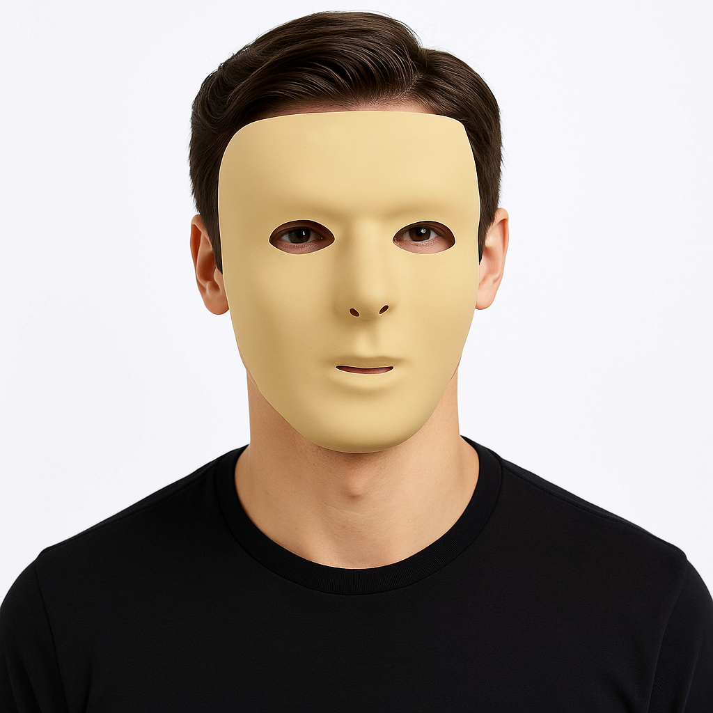 Gold Full Face Mask ‚Äì Perfect for Team Spirit and Costume Events