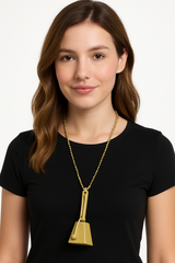 Gold Clacker Necklace - Team Spirit Noisemaker