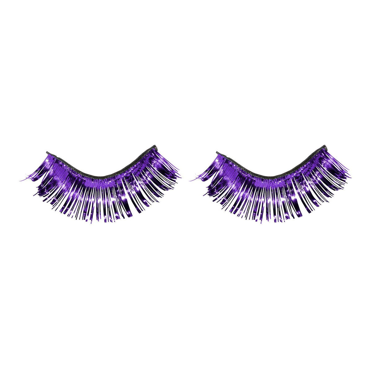 Self-Adhesive Purple Tinsel False Eyelashes