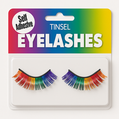 Black Tinsel Self-Adhesive False Eyelashes