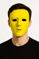 Vibrant Yellow Full Face Mask