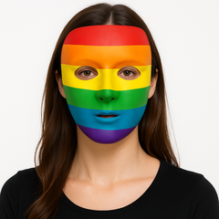 Colorful Rainbow Full Face Mask ‚Äì Perfect for Team Spirit and Costume Events