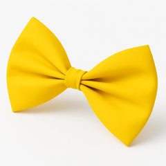 Vibrant Yellow Bow Tie Costume Accessory