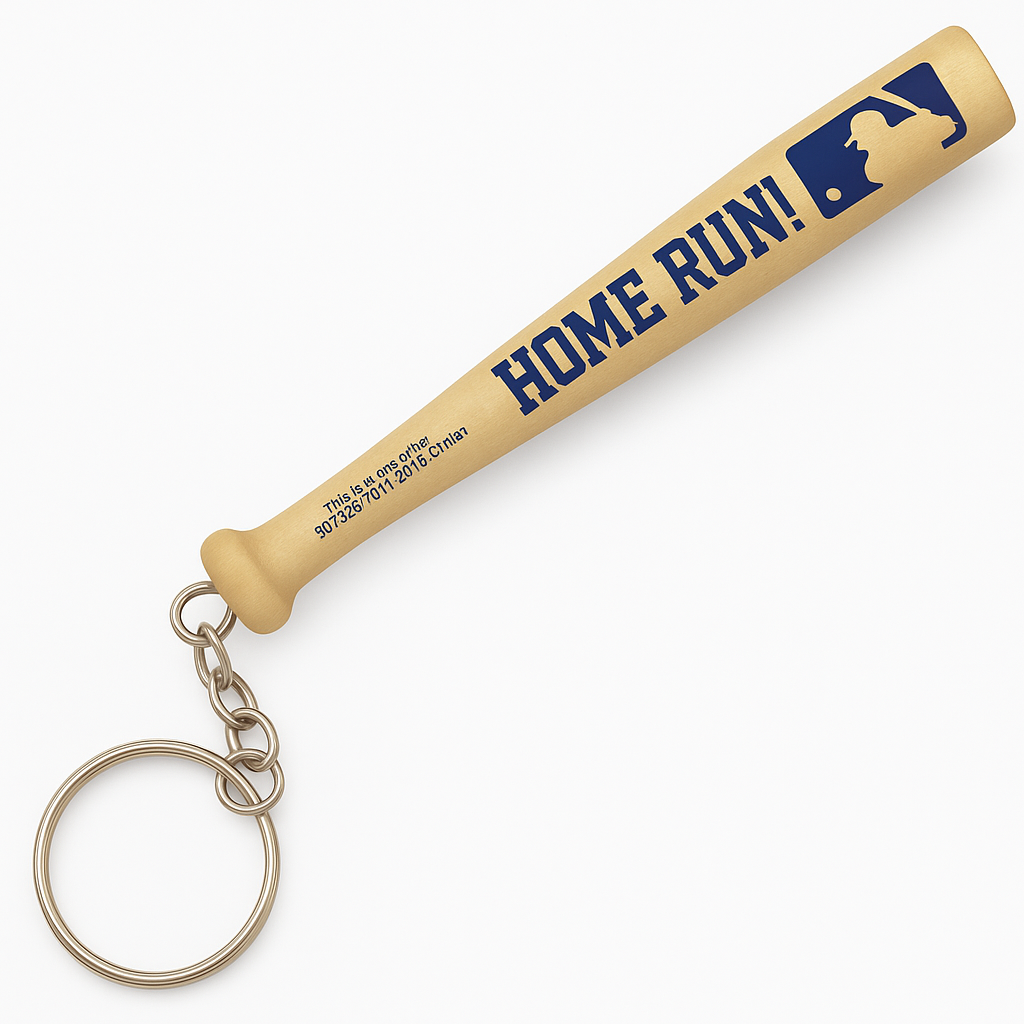 MLB Baseball Bat Keychains - 6 Pack