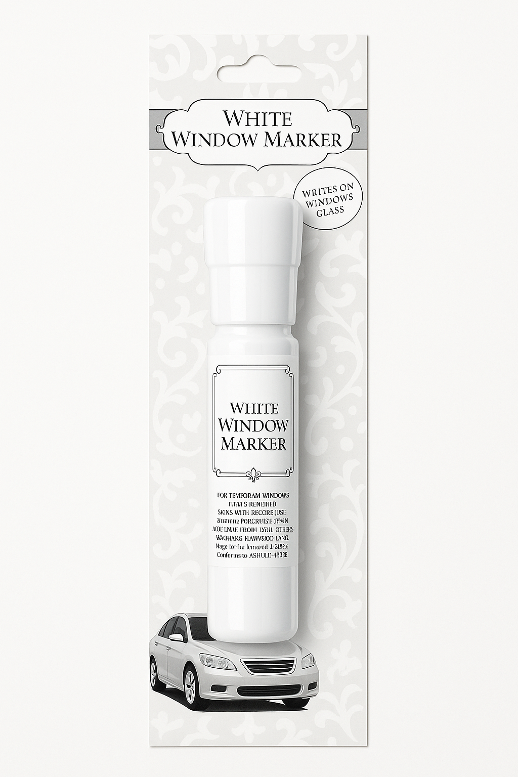 White Wedding Window Marker for Getaway Car Decorations