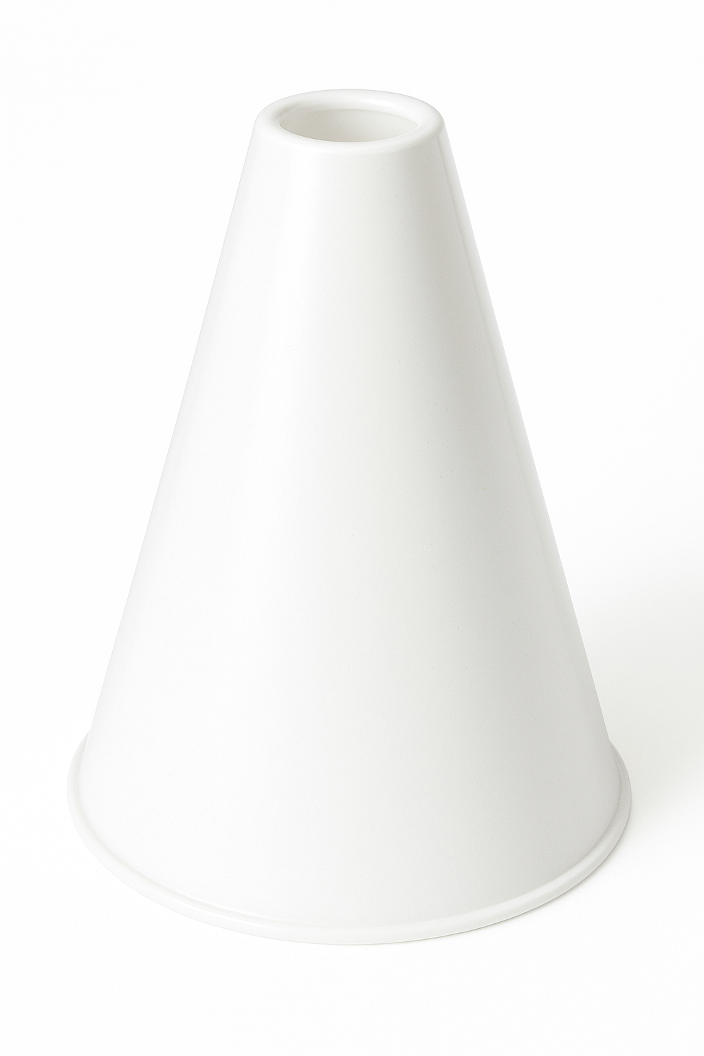 "Shout!" White Megaphone - Team Spirit Noisemaker