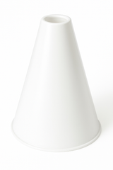 "Shout!" White Megaphone - Team Spirit Noisemaker