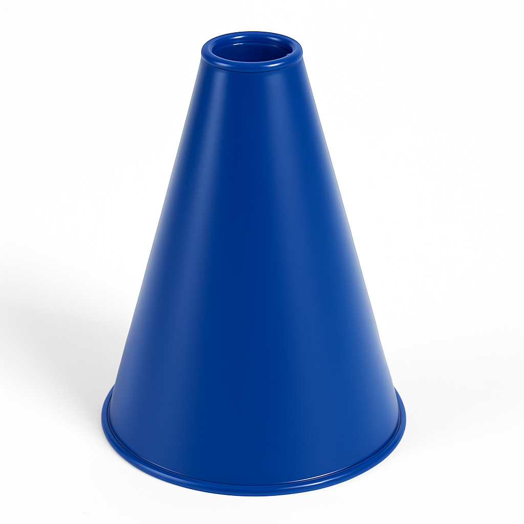 Royal Blue Cheer Megaphone ‚Äì Amplify Your Team Spirit