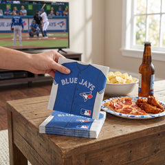 Toronto Blue Jays MLB Jersey Lunch Napkins - 6.5 In. x 6.5 In., 36-Pack