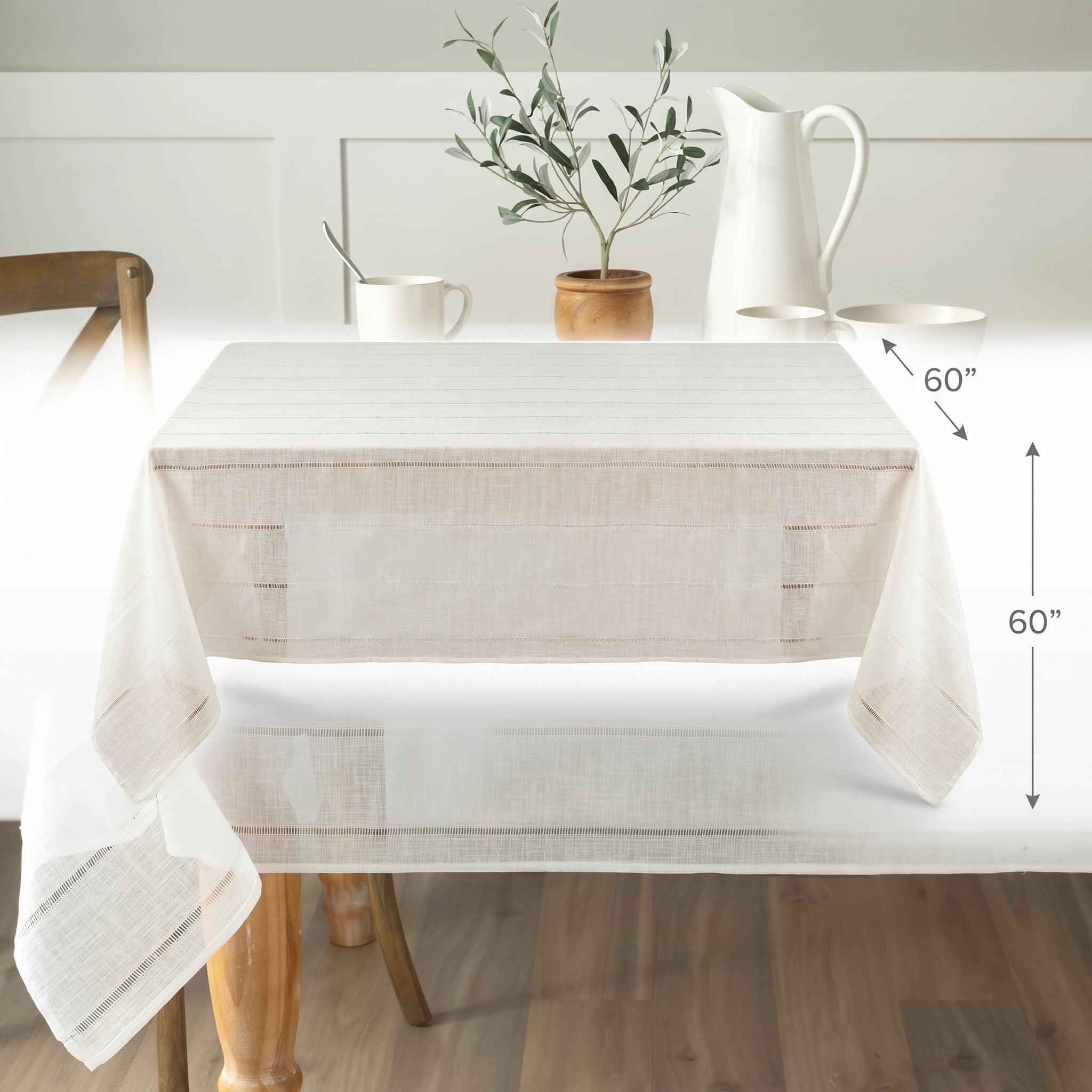 Elegant Linen Wedding Tablecloth