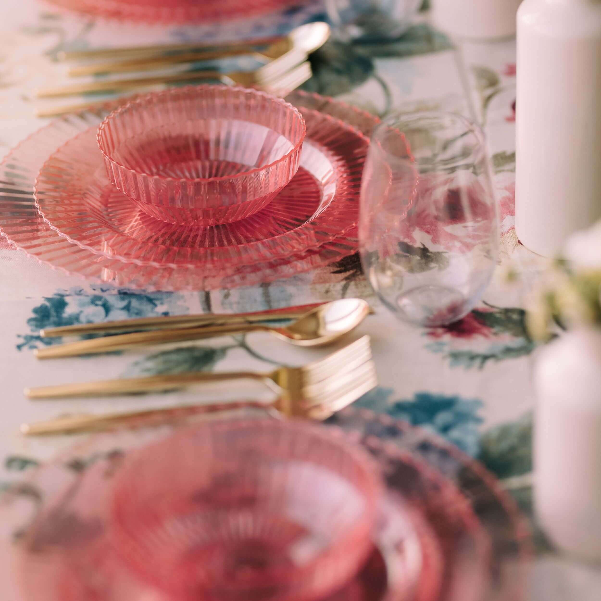 Gemstone Collection Rose Quartz 9 Inch Plates - 10 Ct.