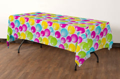 Balloon Print Plastic Table Covers | 12 Pack