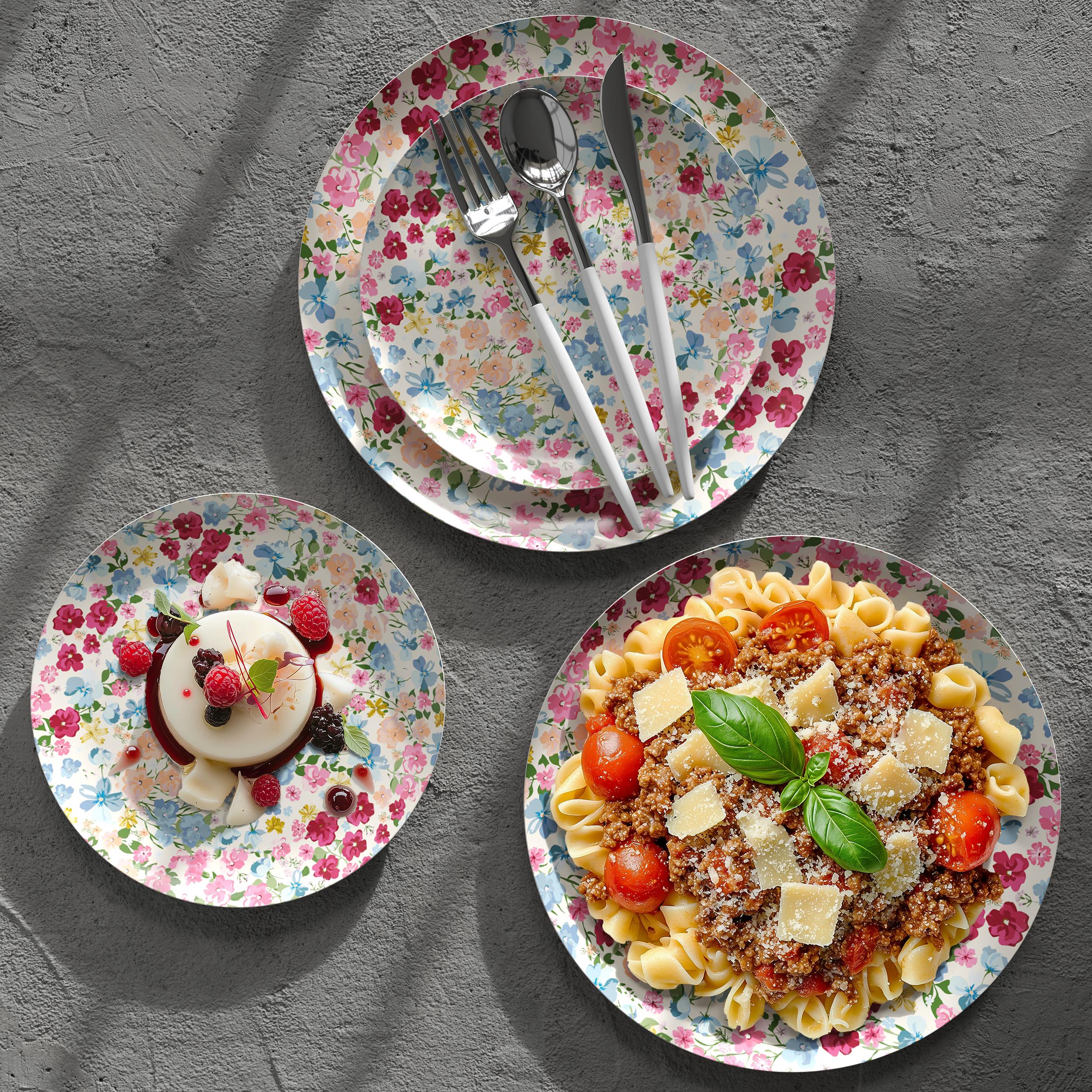 Earthtrends Meadow Design Plates Combo Set 16/16