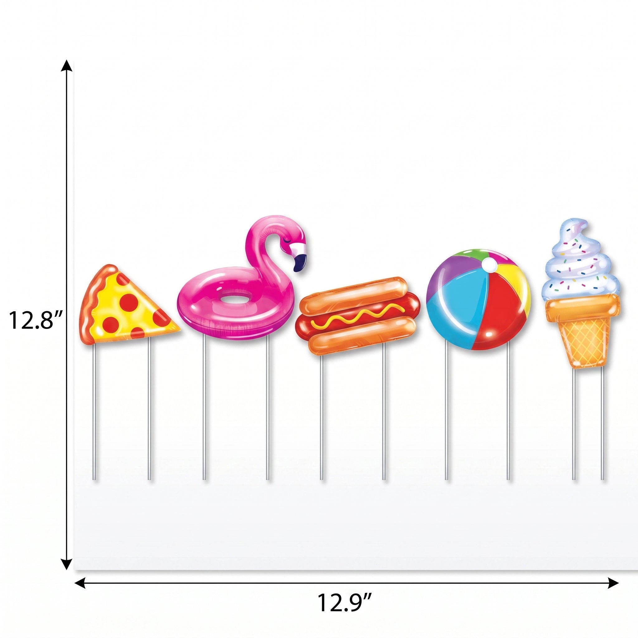 Summer Pool Party Corrugated Yard and Table Sign Set