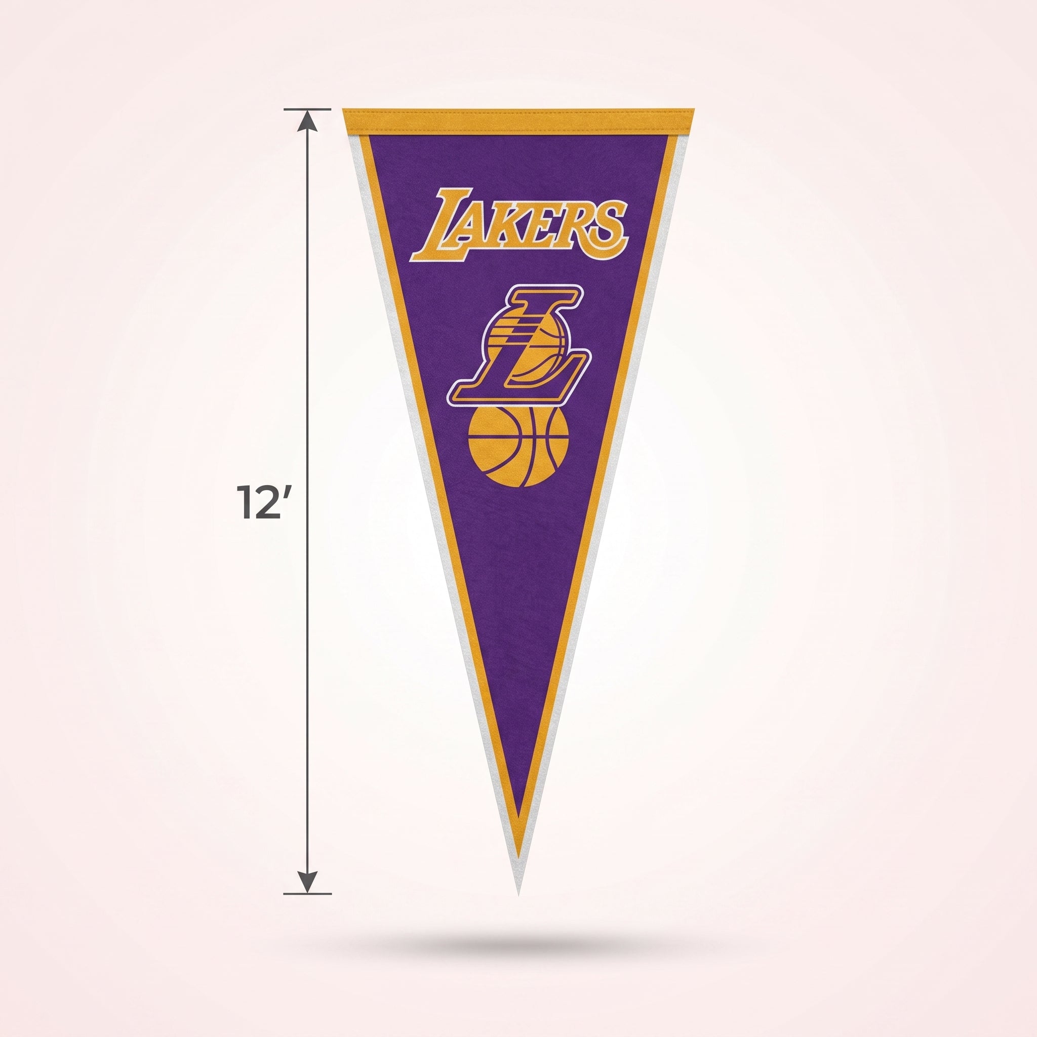 Los Angeles Lakers NBA Pennant Banner