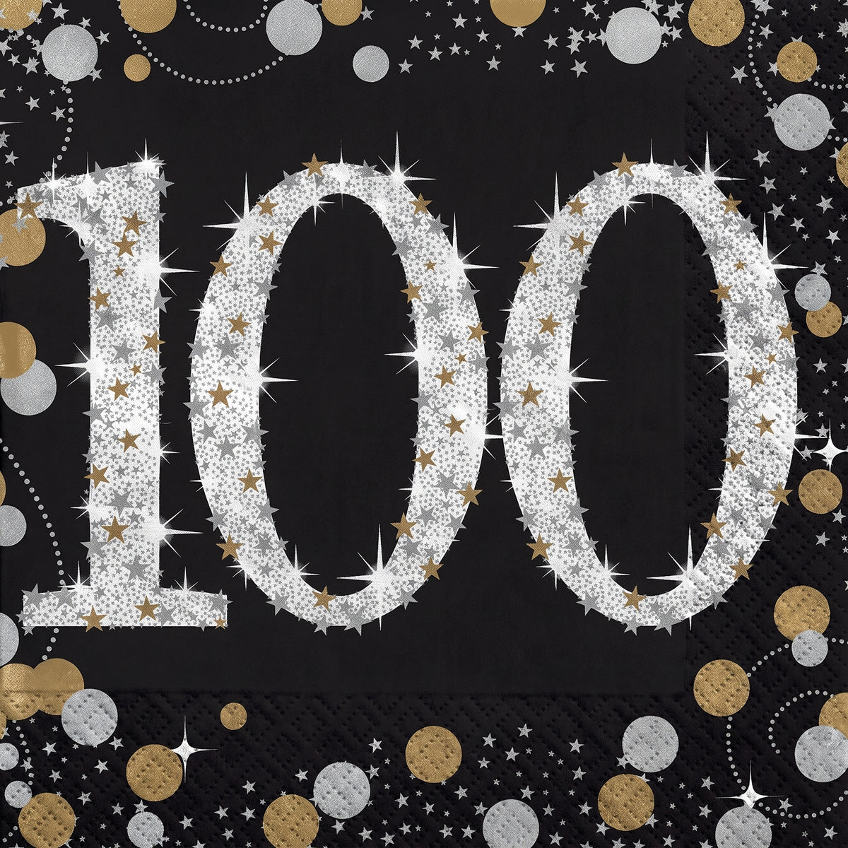 Sparkling Celebration Beverage Napkins - 5 In. X 5 In.