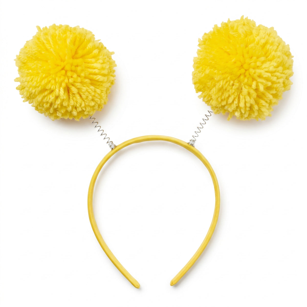 Yellow Pom Pom Headbopper Headband