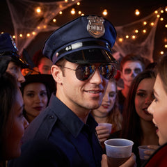 Sleek Mirror Costume Glasses