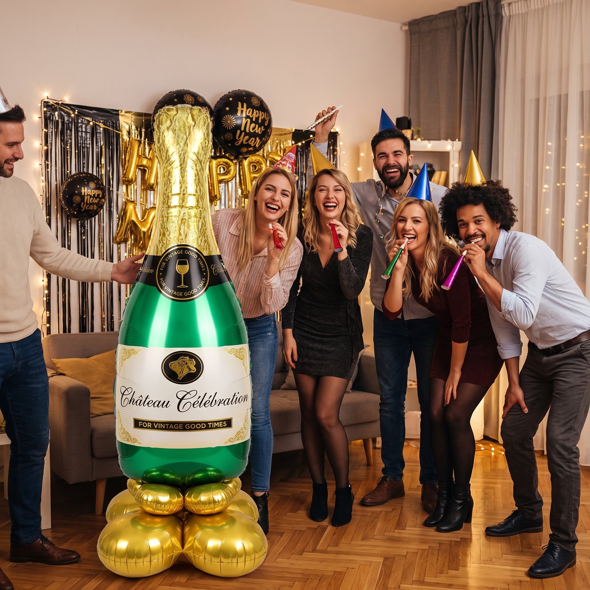 Airloonz Champagne Bottle Balloon - 50 Inch