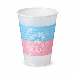 "Boy or Girl?" 16oz Gender Reveal Party Cups