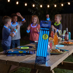 Amscan Blue Neon Glow Sticks, 8 Inch, 5-Pack