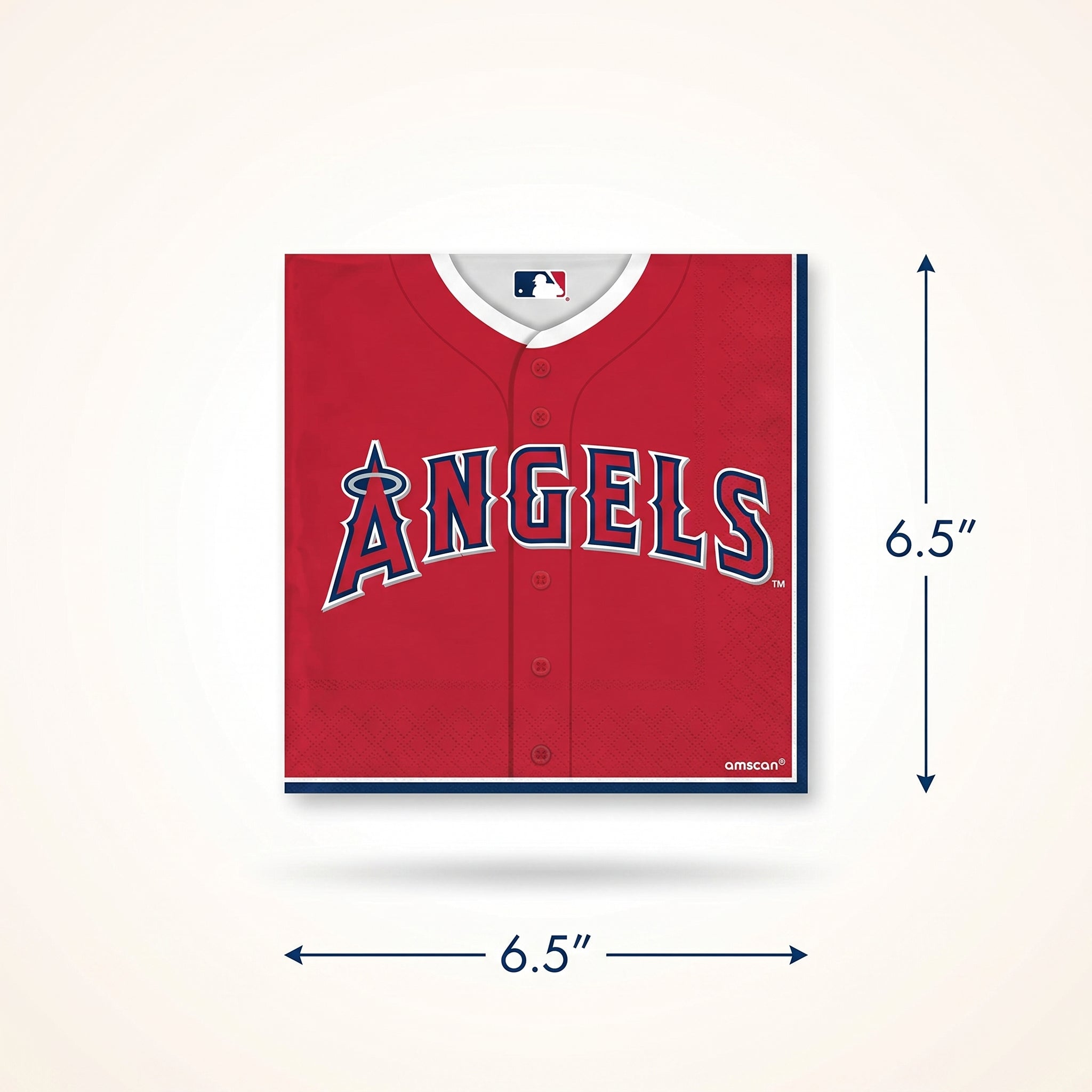 Los Angeles Angels MLB Lunch Napkins - 6.5 In. x 6.5 In.