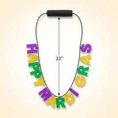 Mardi Gras Light-Up Masquerade Necklace Choker