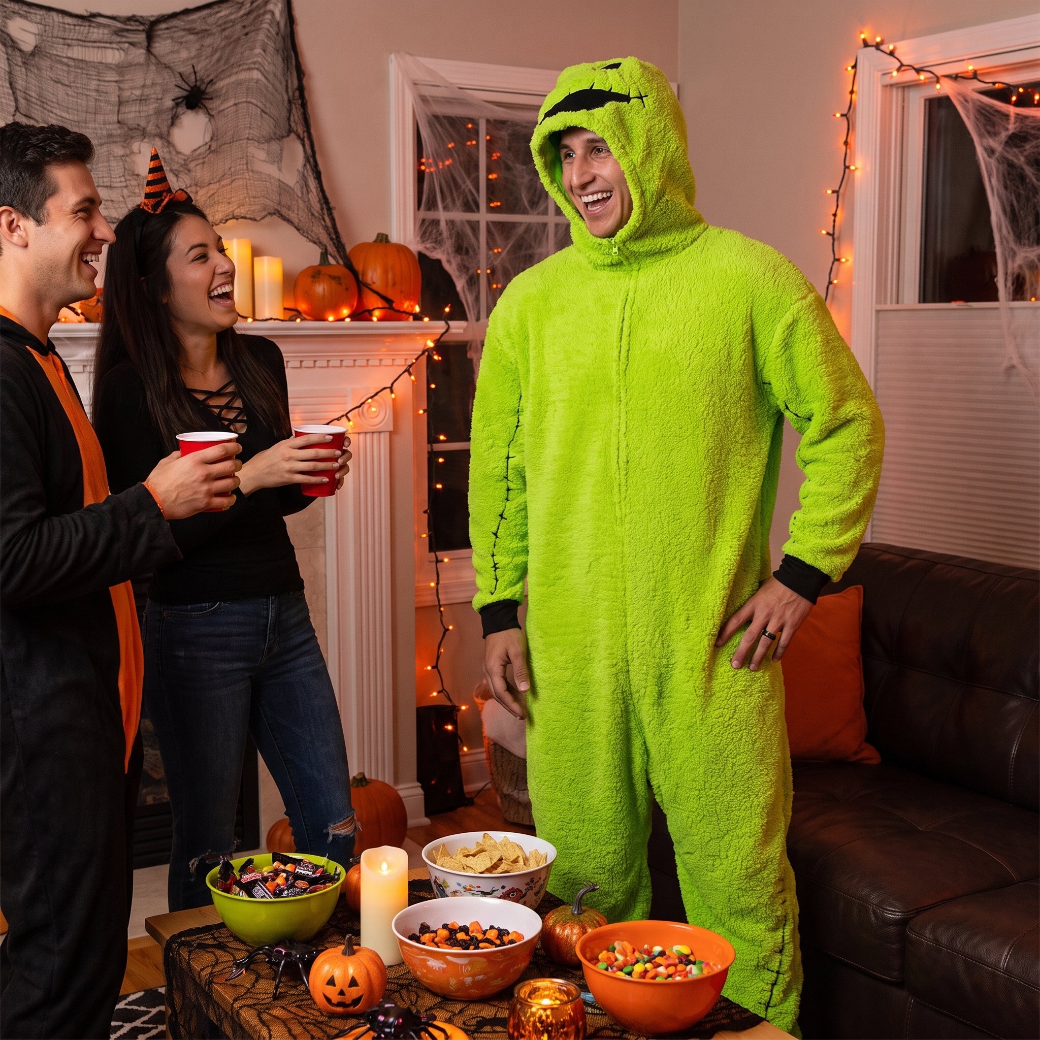 Adult Oogie Boogie Union Suit Costume