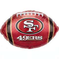 San Francisco 49ers Football Foil Balloon - 18 Inch