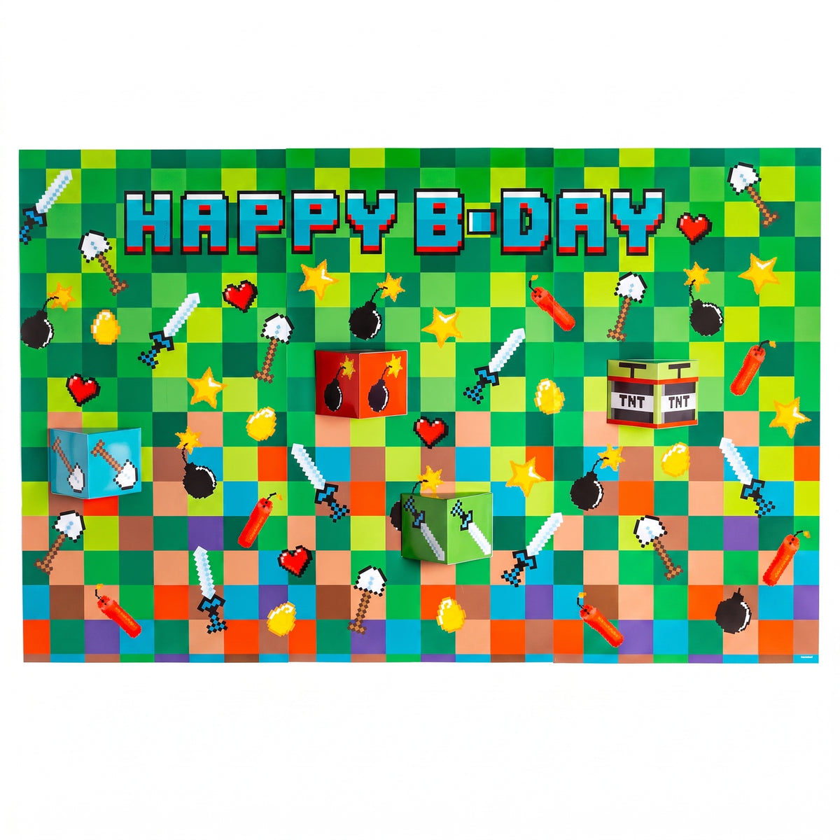 Pixel Party Deluxe Birthday Scene Setter Kit