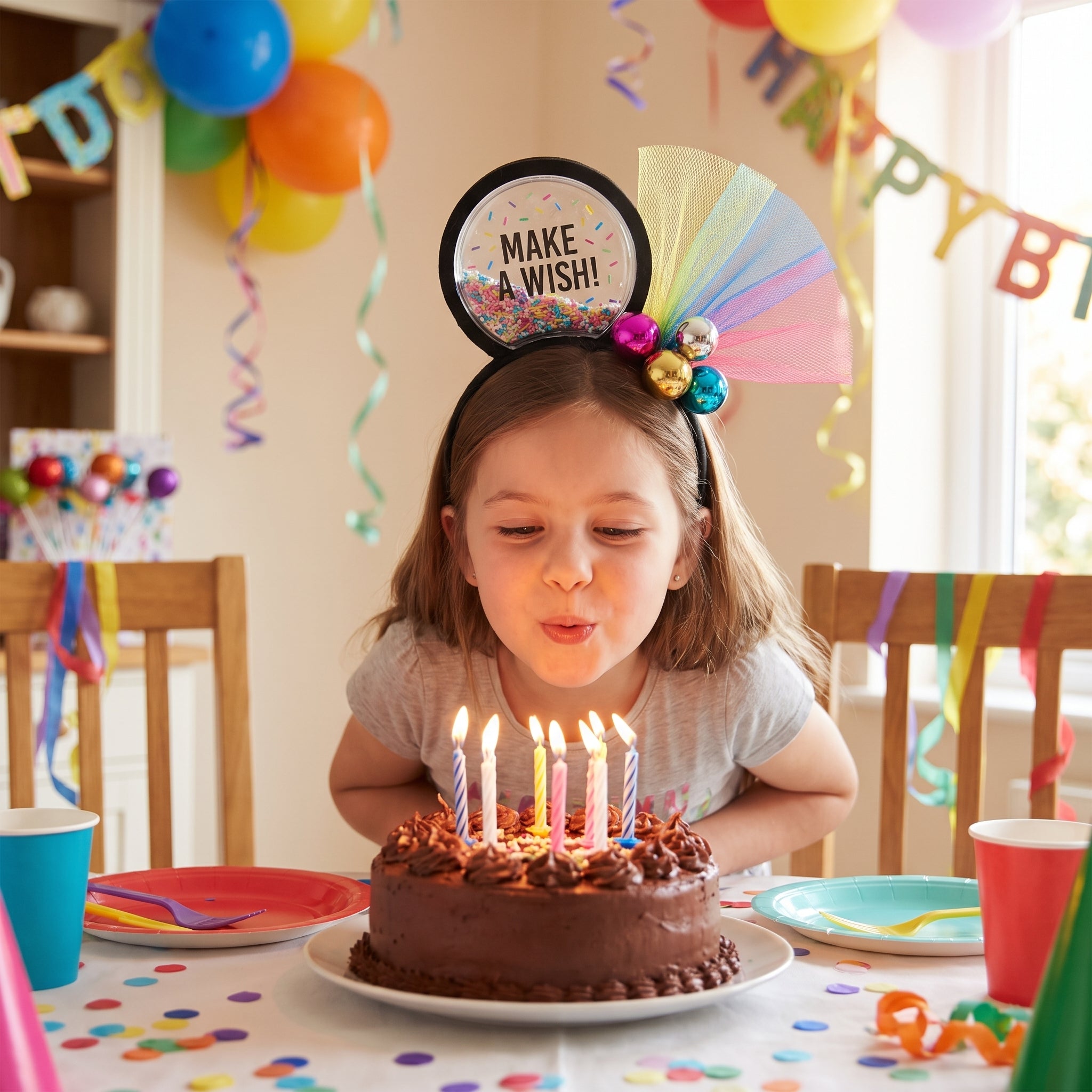 Deluxe Make-A-Wish Sprinkles Birthday Headband