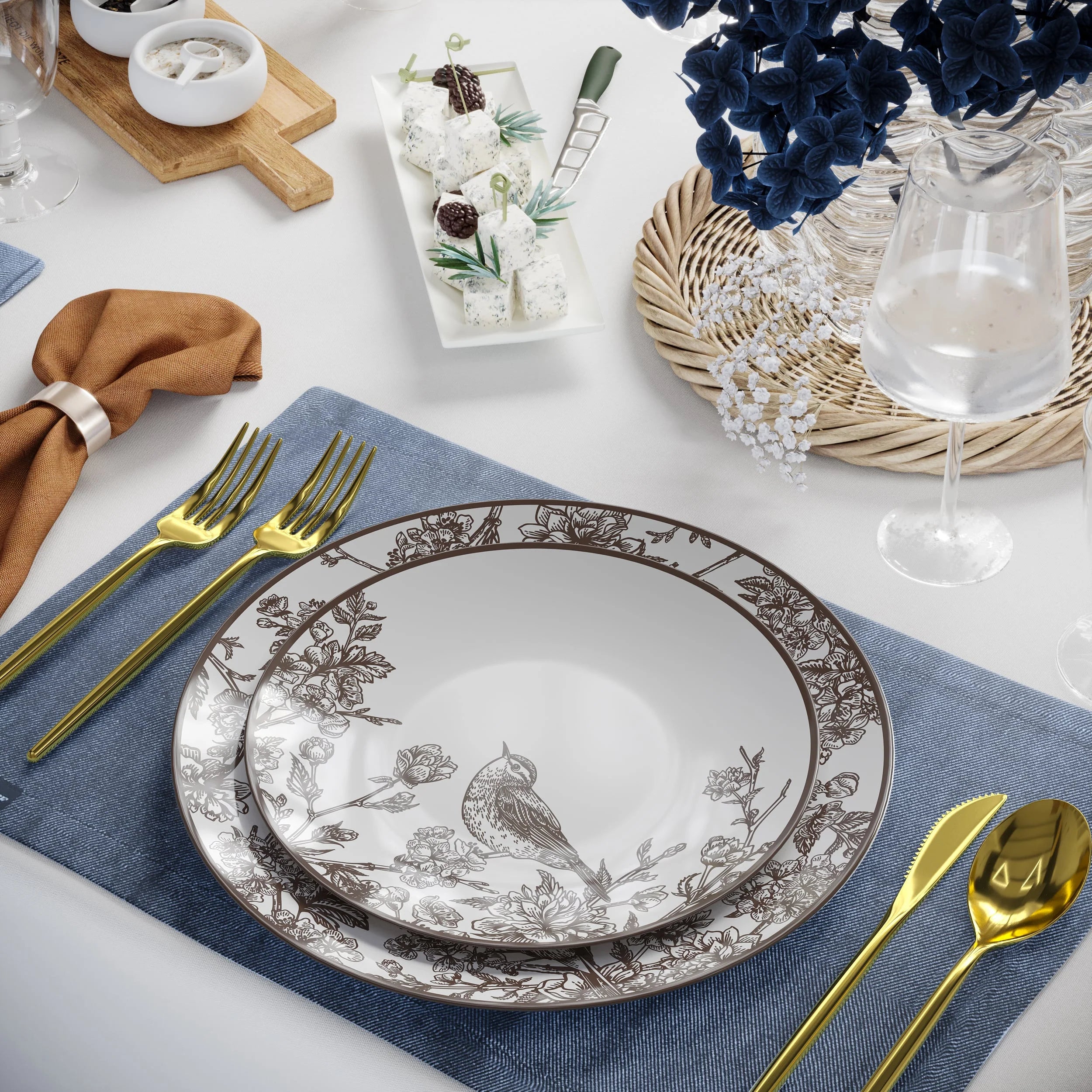 10"" Rustik Design Plastic Plates (10)