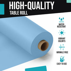 40 In. x 300 Ft. Premium Light Blue Table Roll