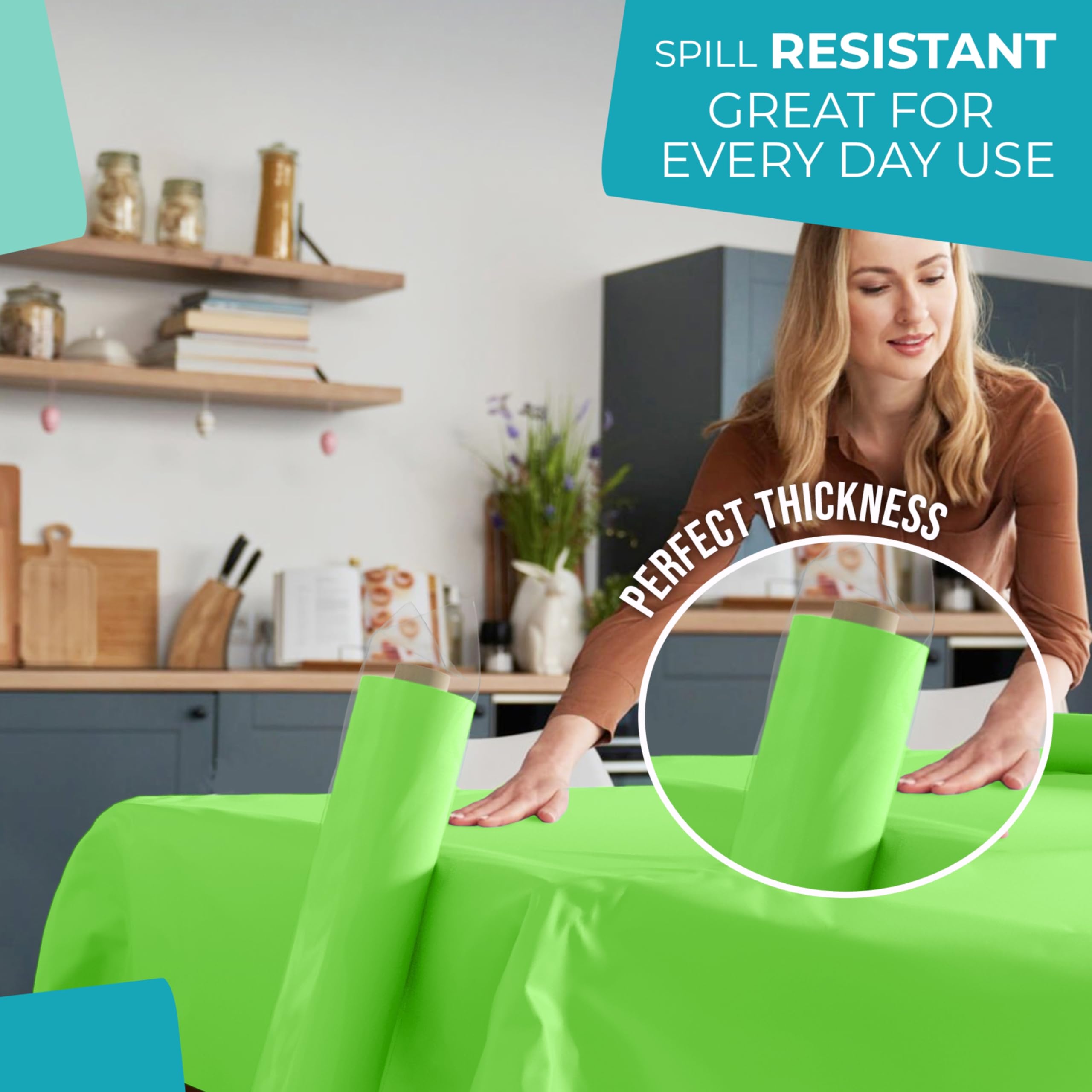 Unleashed - 40 In. x 100 Ft. Lime Green Table Roll