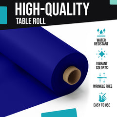 40 In. x 300 Ft. Premium Navy Blue Table Roll