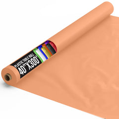 40 In. x 300 Ft. Premium Peach Table Roll | 4 Count